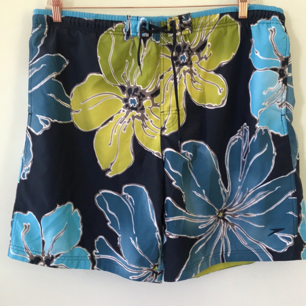 Speedo Swimboard Shorts Hawaiian Print